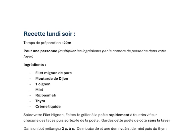 concocter toutes vos recettes de la semaine